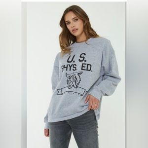 NWT Project Social U.S. PHYS Ed Crew Sweatshirt- oversized